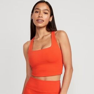 NWT! Old Navy PowerChill Cross-Back Longline Sports Bra
